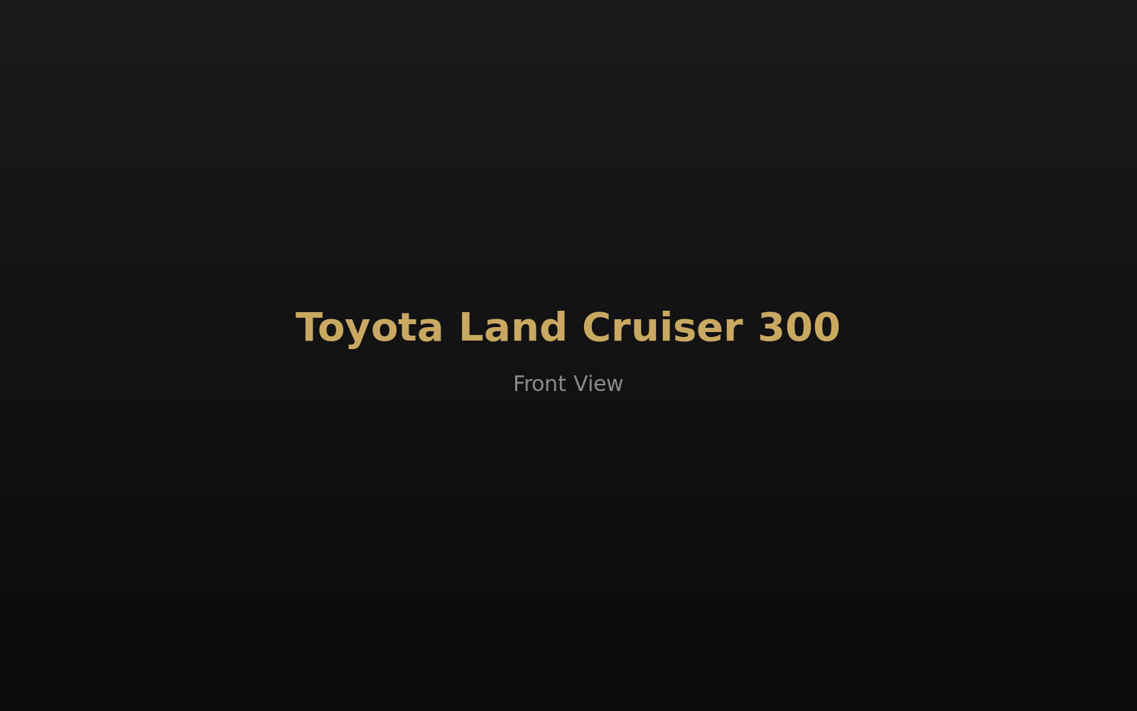 Toyota Land Cruiser 300 — front view