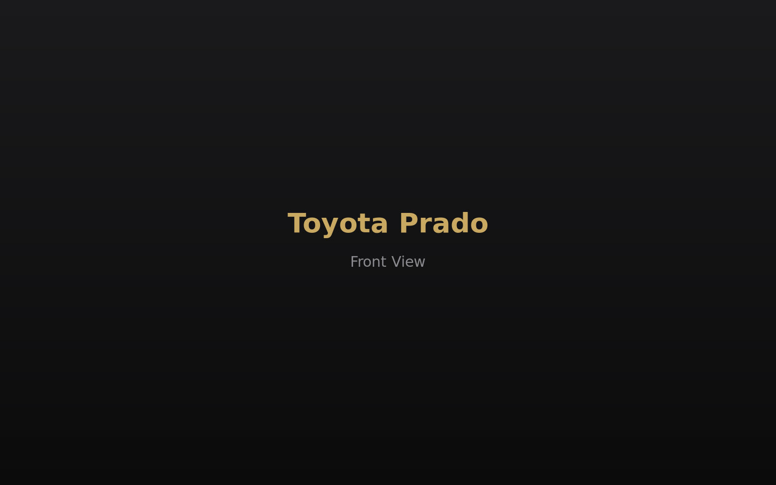 Toyota Prado — front view