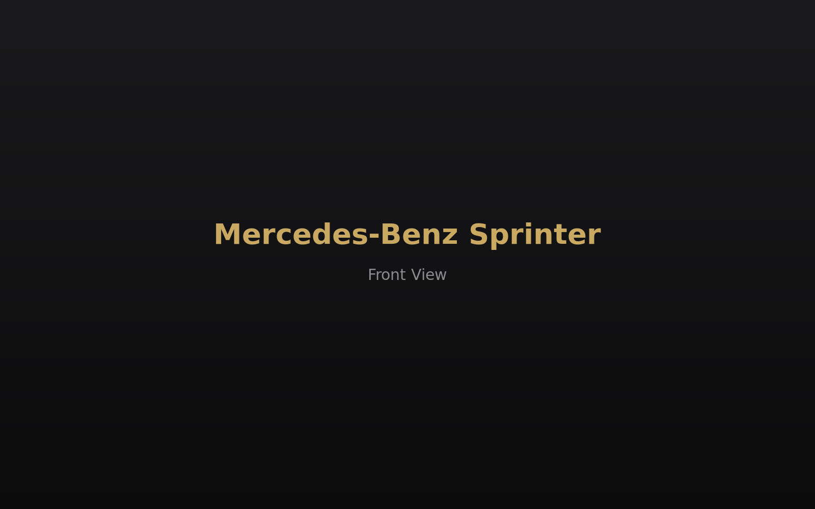 Mercedes-Benz Sprinter — front view